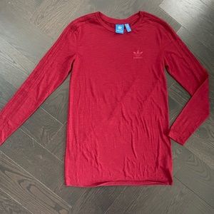 Adidas Originals long sleeve slub tee sz S